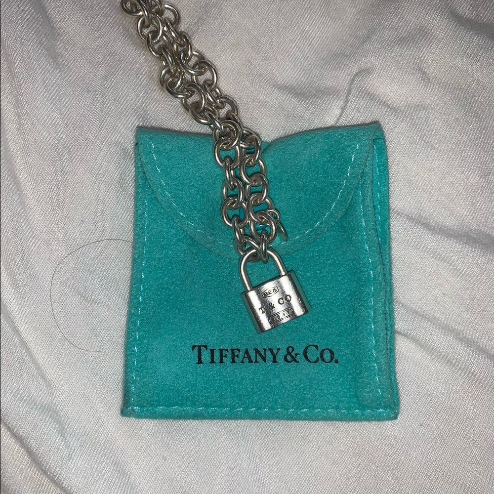 Tiffany padlock silver bracelet